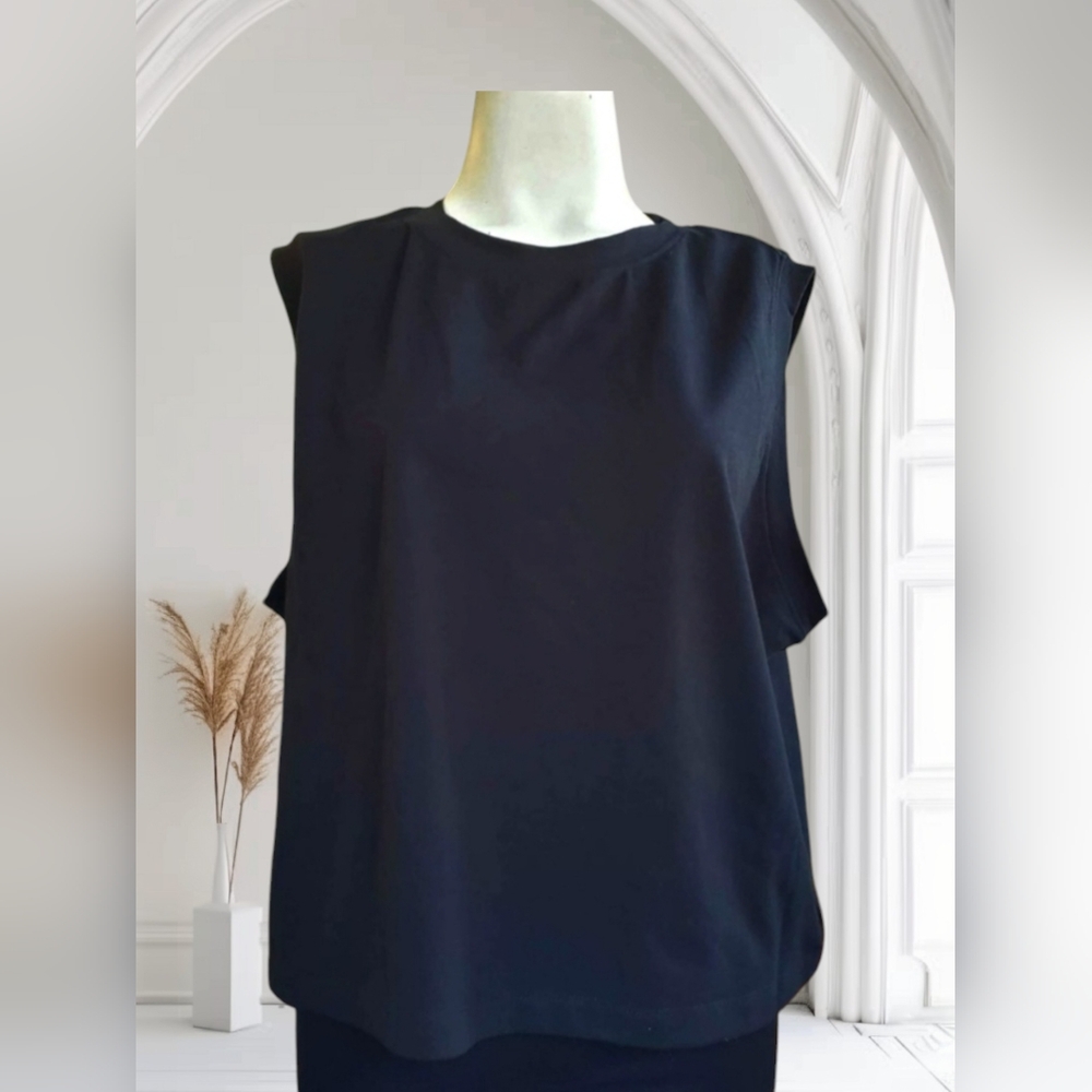 NWT A New Day Black Cropped Tank Top Size XXL